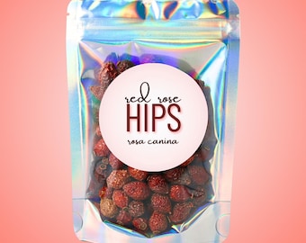 Rose Hips • All-Natural • Rosa canina • Dried Whole Berry