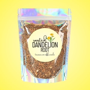 Roasted Dandelion Root • Taraxacum officinale • All-Natural Coffee Alternative • Caffeine-Free • Zero Additives or Preservatives 6oz