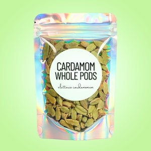 Cardamom Whole Pods • All-Natural • Green Cardamom • Elettaria cardamomum 画像 1