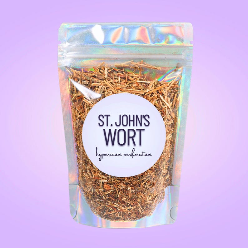 St. John’s Wort • Dried Herb • Hypericum perforatum • Loose Leaf • Natural Botanical Tea or Infusion • All-Natural Herbal Tea image 1