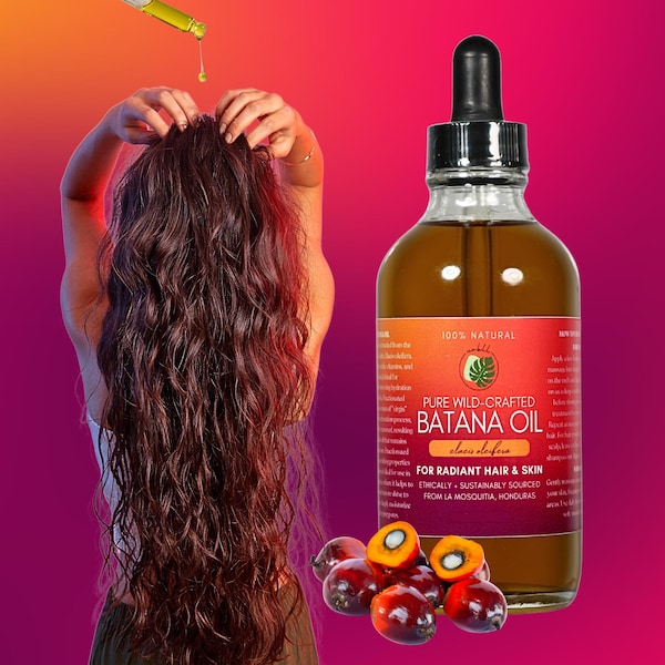 Batana Oil • Fractionated Liquid Batana • Honduras Sourced • All-Natural Botanical Hair and Skin Care