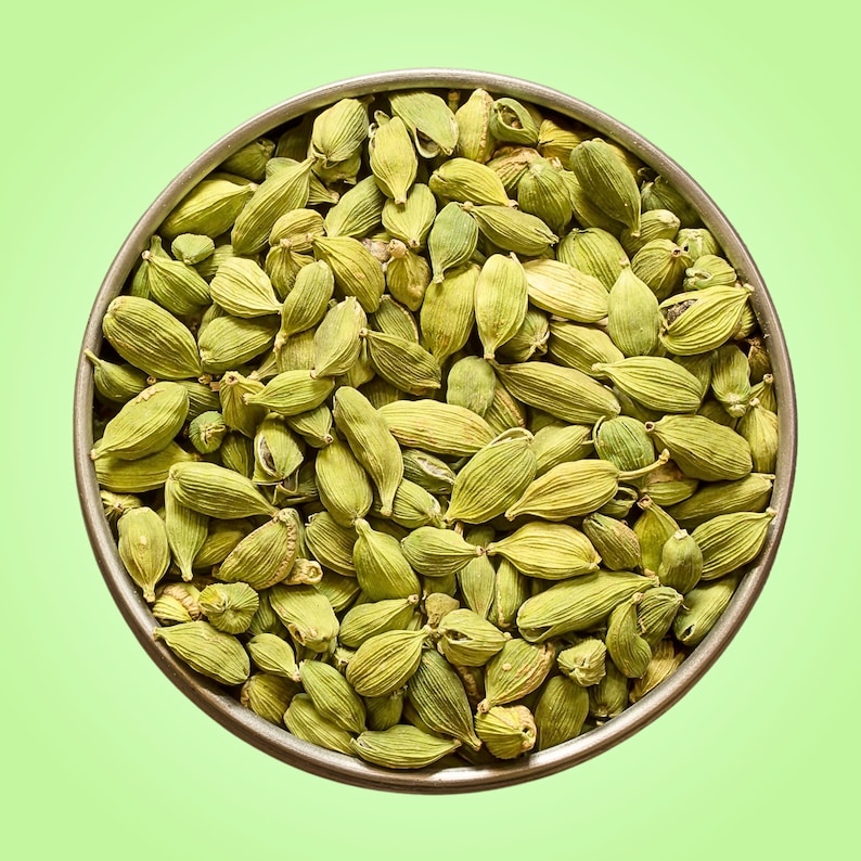 Cardamom Whole Pods • All-Natural • Green Cardamom • Elettaria cardamomum 画像 2