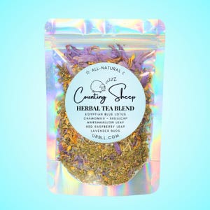 Counting Sheep Tea • All-Natural Wind-Down Ritual Tea • Sleepy Tea • Calming Herb Blend • Additive-Free • Rest Well • Health & Wellness