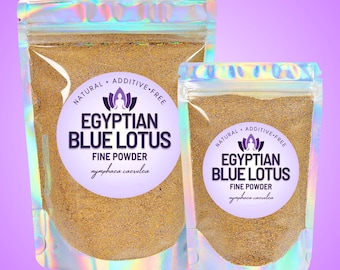 Egyptian Blue Lotus Powder • All-Natural Nymphaea Caerulea • Botanical for Ritual & Meditation • Lucid Dreams Ceremony Herb