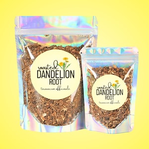 Roasted Dandelion Root • Taraxacum officinale • All-Natural Coffee Alternative • Caffeine-Free • Zero Additives or Preservatives