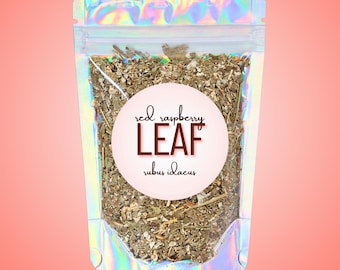 Red Raspberry Leaf • Dried Botanical Leaves • Rubus idaeus • Loose Leaf Herbal Ingredient • Natural Dried Herbs