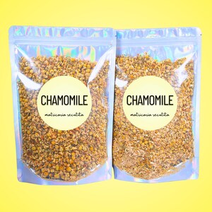 German Chamomile Flower • Matricaria recutita • Dried Chamomile Herb for Tea, Bath, or Blends • Loose Leaf Herbal Tea • All-Natural image 2