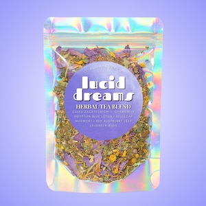 Lucid Dreams Tee • Trauminspiriertes Ritual Kräutertee • Natürliche botanische Mischung • Vegan • Apotheker-Stil