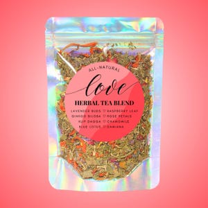 Love Tea • Natürliche Kräuterteemischung • Ritual Botanischer Tee • Vegan • Ohne Zusatzstoffe