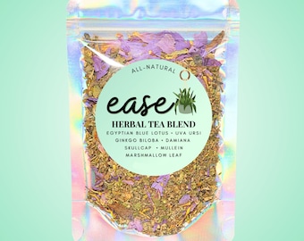 Ease Tea • Botanical Herbal Blend • All-Natural • Zero Additives • Vegan • Loose Leaf Tea