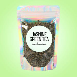 Jasmine Green Tea • All-Natural Loose-Leaf Herb • Chinese Camellia Sinensis • Health & Wellness Herb • Ritual Tea • Tea Ceremony