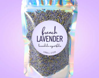 French Lavender Buds • All-Natural Dried Flower Buds • Ritual, Meditation, Sachets, Potpourri, Tea & Botanical Blends • Lavandula stoecha