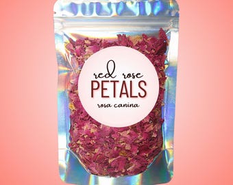 Red Rose Petals • 100% All-Natural Rosa canina • Love-Centered Botanical • Relaxing Floral Herbal Tea • Self Care Ritual & Meditation Herb
