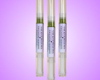 Limitée* Huile pour cuticules entièrement naturelle • Pinceau pour ongles et cuticules twist-Up • Huile pour ongles tanaisie bleue • Soin botanique des ongles • Jojoba + graines de chanvre