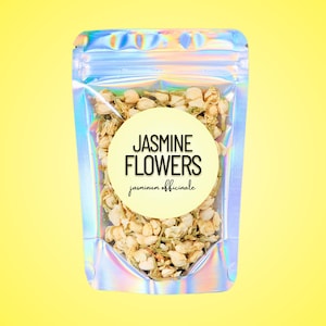 Jasminblüten • Natürliche getrocknete ganze Blüten • Aromatische Kräutertee-Zutat • Lose botanische Blüten