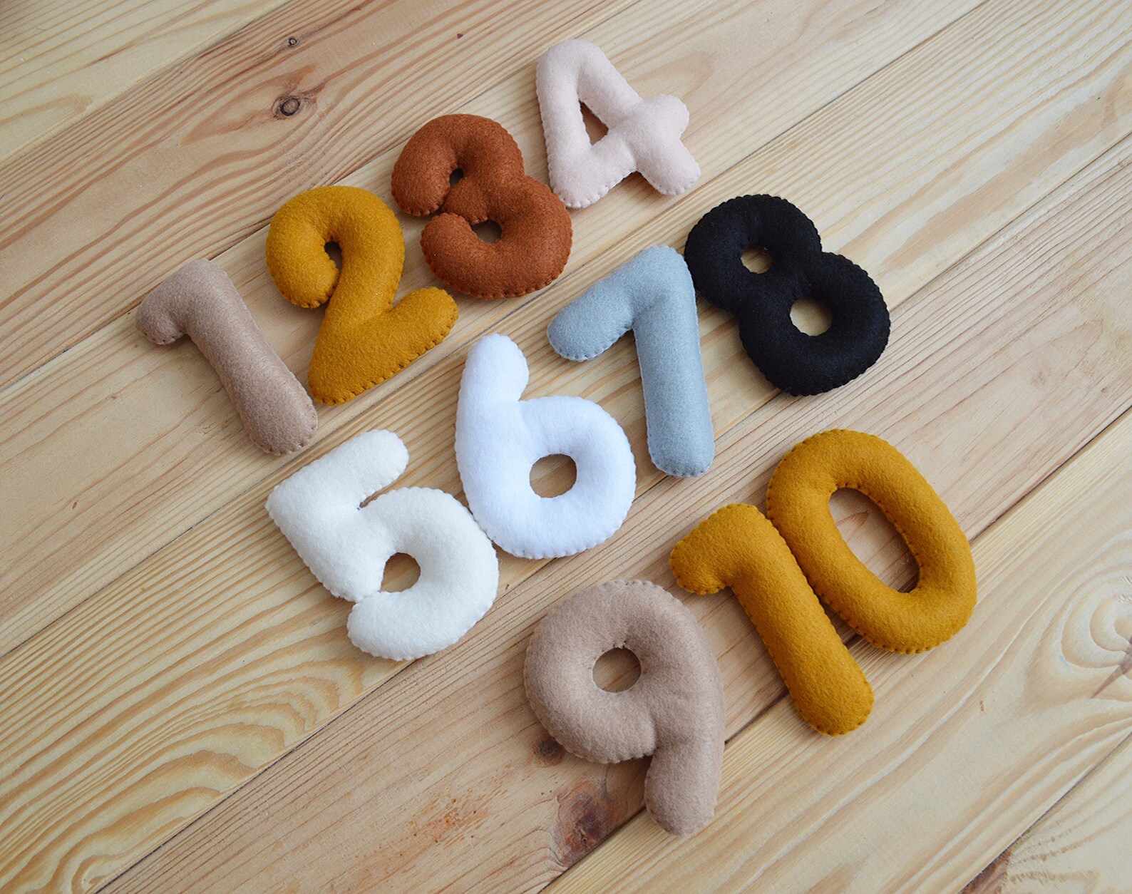Colorful Felt Numbers Felt Numbers Felt Numbers 110 Etsy
