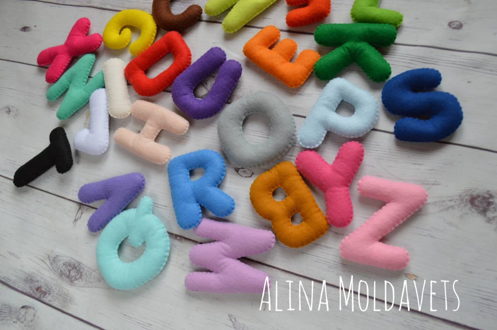 Colorful Felt Alphabet felt alphabet felt letters Etsy