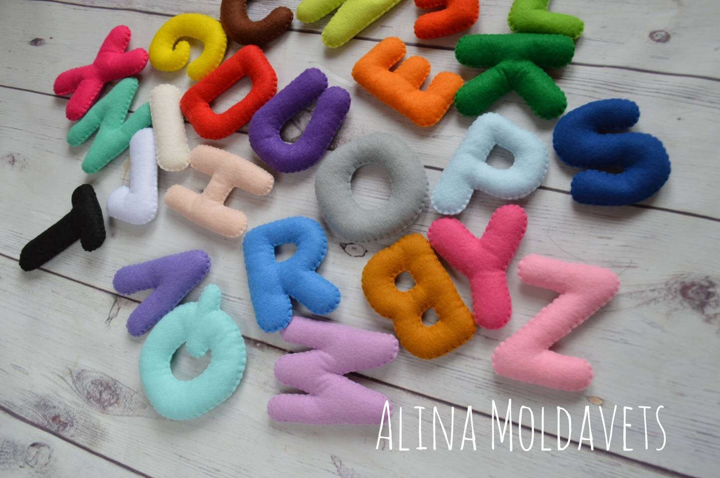 Colorful Felt Alphabet felt alphabet felt letters Etsy