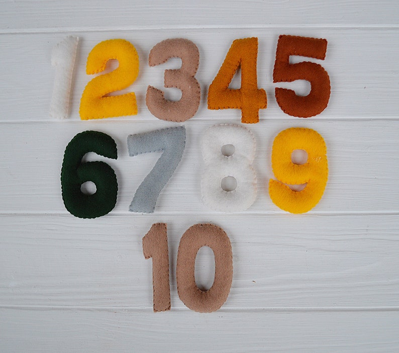 Bunte Filz Zahlen Filz Zahlen Filz Zahlen 1-10 | Etsy