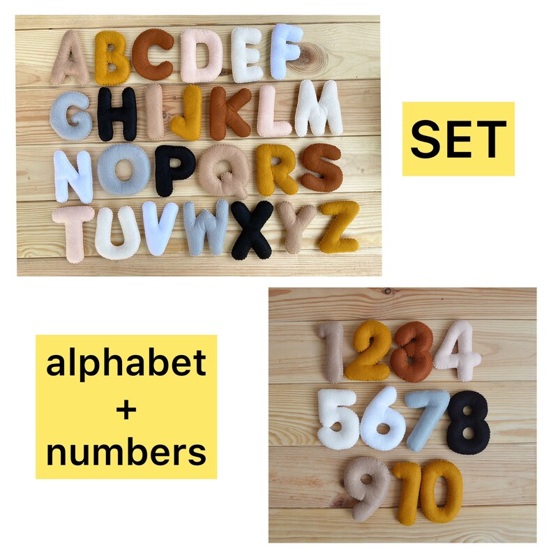 Felt Numbers - Etsy