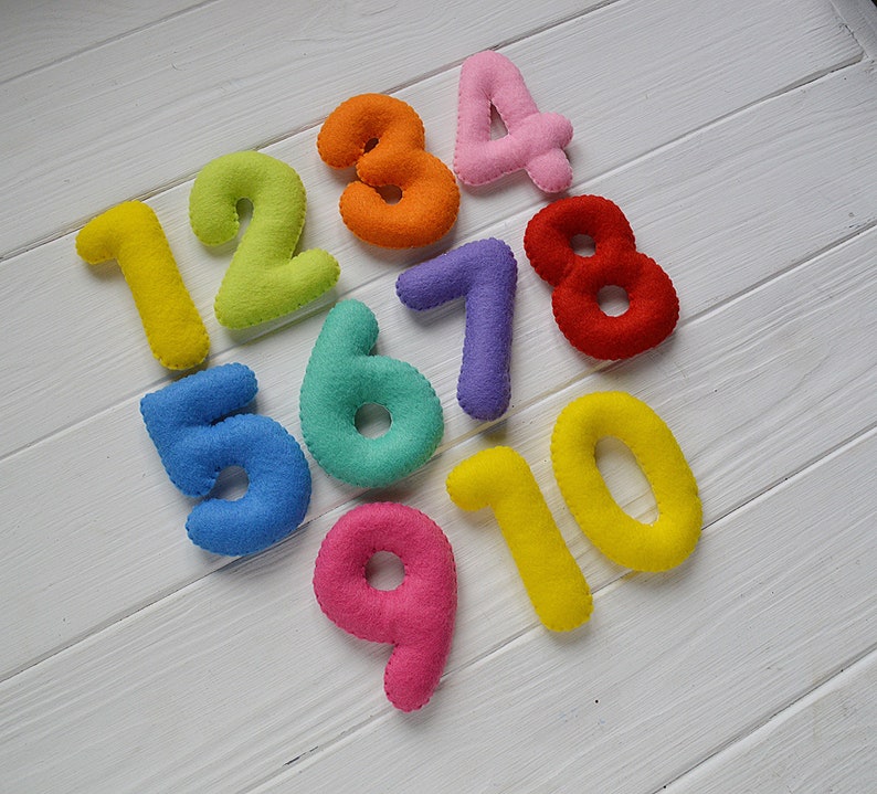 Colorful Felt Numbers Felt Numbers Felt Numbers 1-10 | Etsy
