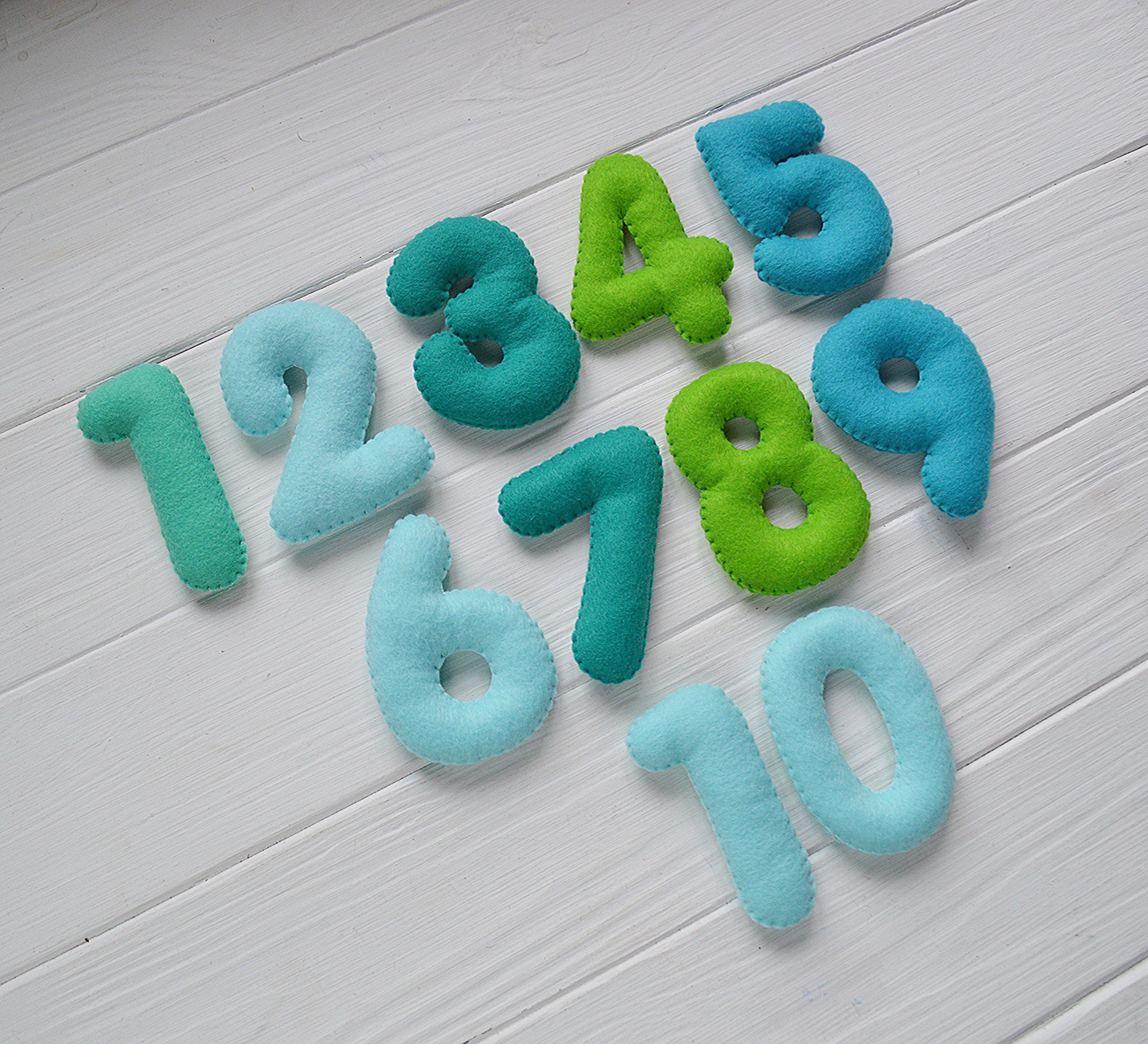 Colorful Felt numbers felt numbers felt numbers 110 Etsy