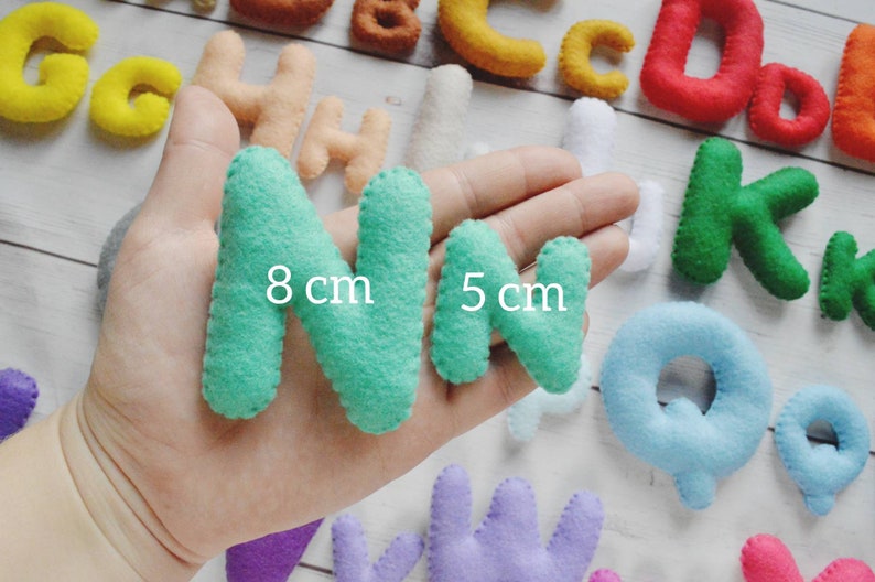 Colorful Felt Alphabet felt alphabet felt letters Etsy