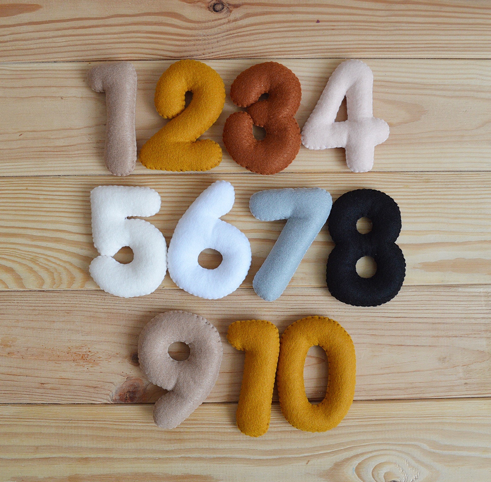 Colorful Felt Numbers Felt Numbers Felt Numbers 110 Etsy