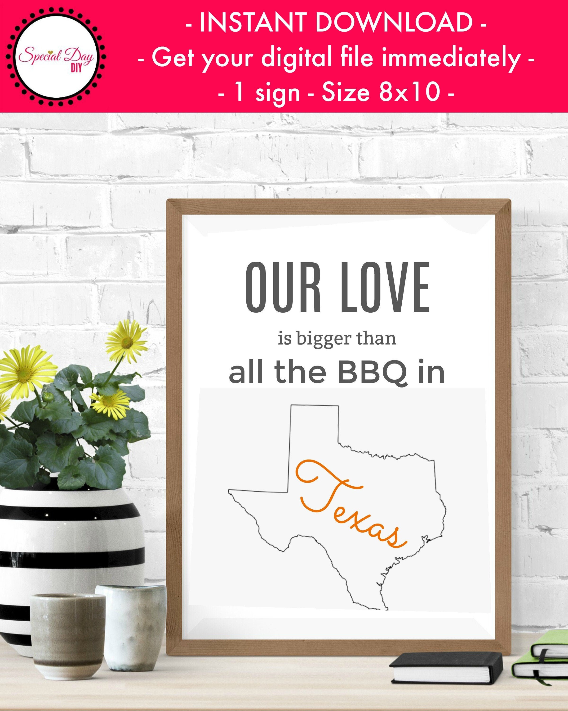Texas State Print, States Wall Art, Printable Wall Art, Home State Sign, Texas Print, Office Art Print, Home Decor, Modern Art PRINTABLE JPG