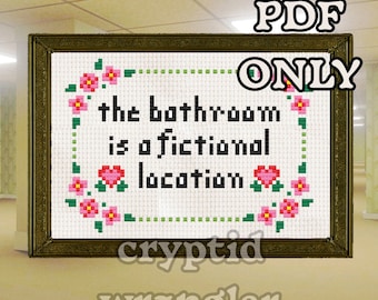 Liminal Bathroom - Cross Stitch Pattern - PDF ONLY