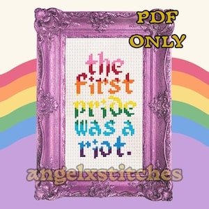 The First Pride - Queer Cross Stitch Pattern + Any Flag! - PDF ONLY