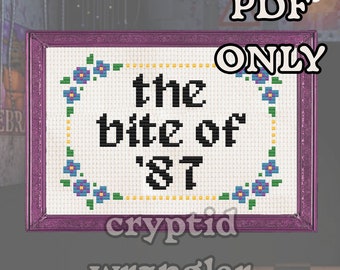 The Bite - FNAF Inspired Cross Stitch Pattern - PDF ONLY