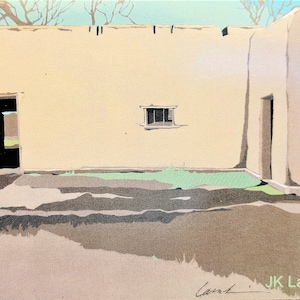 JK Lamkin アートワークセット「Architectures」横折り白紙ノートカード 4 枚 - 5.5"x4" - 送料無料!