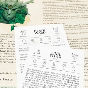 Cartas de hechizos de paladín personalizadas
