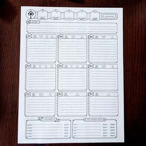 Cleric Custom Character Sheet Printable and Form-Fillable image 4