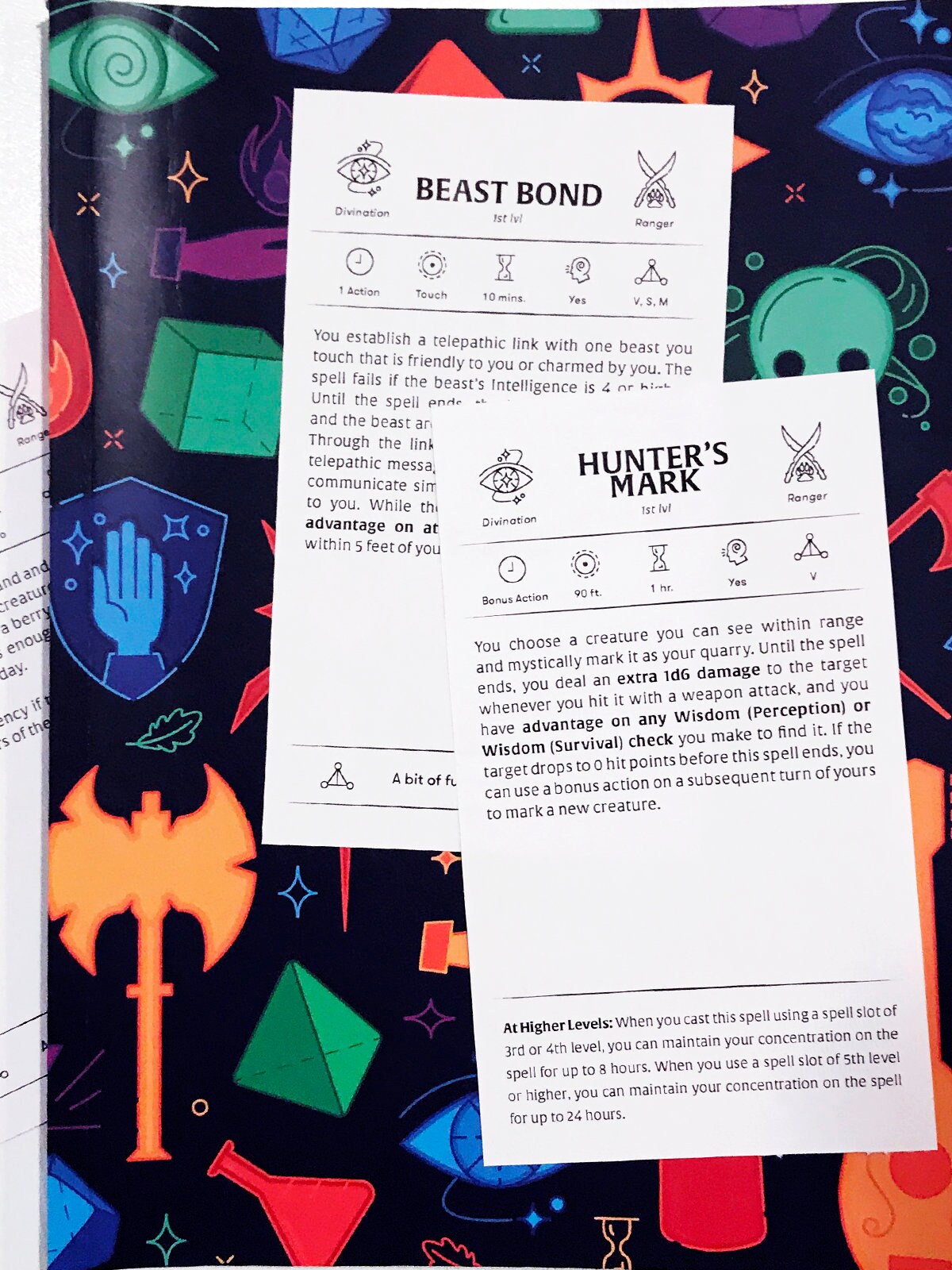 Custom Ranger Spell Cards | Etsy