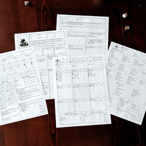 Cleric Custom Character Sheet Printable and Form-Fillable image 7