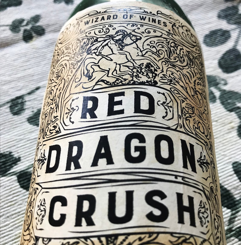 Custom Wine Labels From the Wizard of Wines Etsy