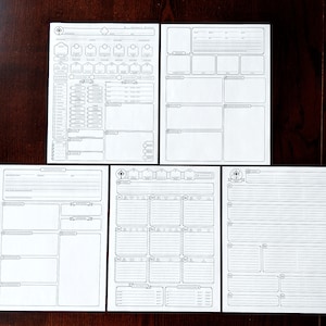 Cleric Custom Character Sheet Printable and Form-Fillable image 6