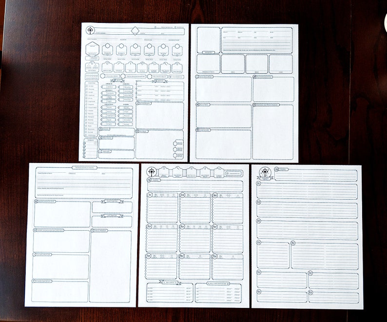 Cleric Custom Character Sheet Printable and Form-Fillable image 6