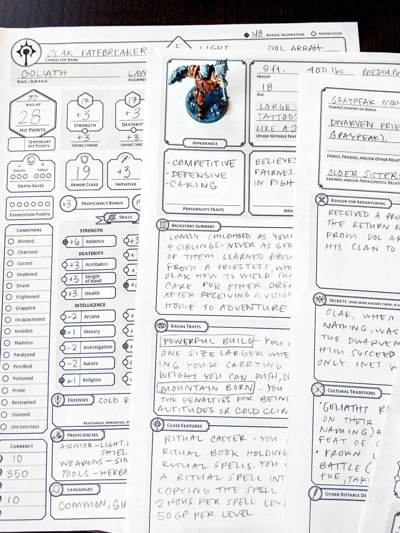 Cleric Tailor made Individuality Sheet - DnD 5e - Printable and Sort-Fillable photo regarding 5e Printable Character Sheet named Cleric Personalized Temperament Sheet - DnD 5e - Printable and Sort-Fillable