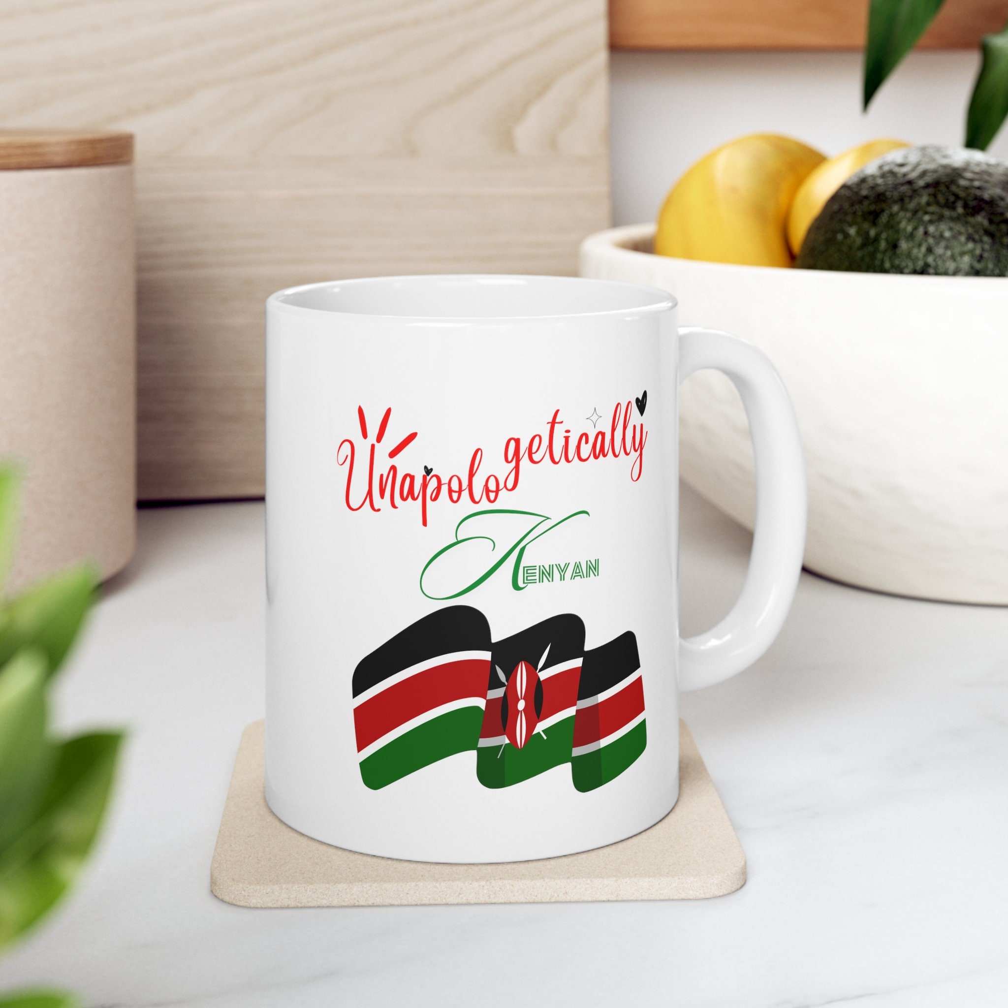 Kenya Flag Mug Kenya Pride Coffee Mug Gift for a Kenyan Gift for