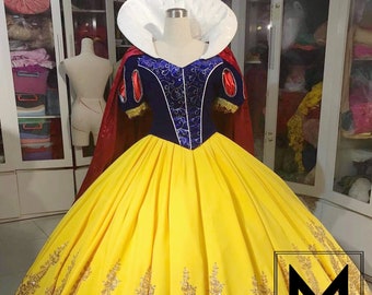 Snow White Royal Inspired, Disney Princess, Disney Ballgown, Adult Snow White Costume, Disney Inspired Dress Ballgown
