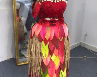 Moana Costume Handmade For Women - Cosplay Moana Character Dresses