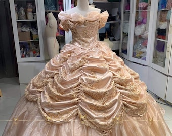 Belle Princess - Kostüm Disney Prinzessin - Belle Kleid für Erwachsene - Belle Ballkleid
