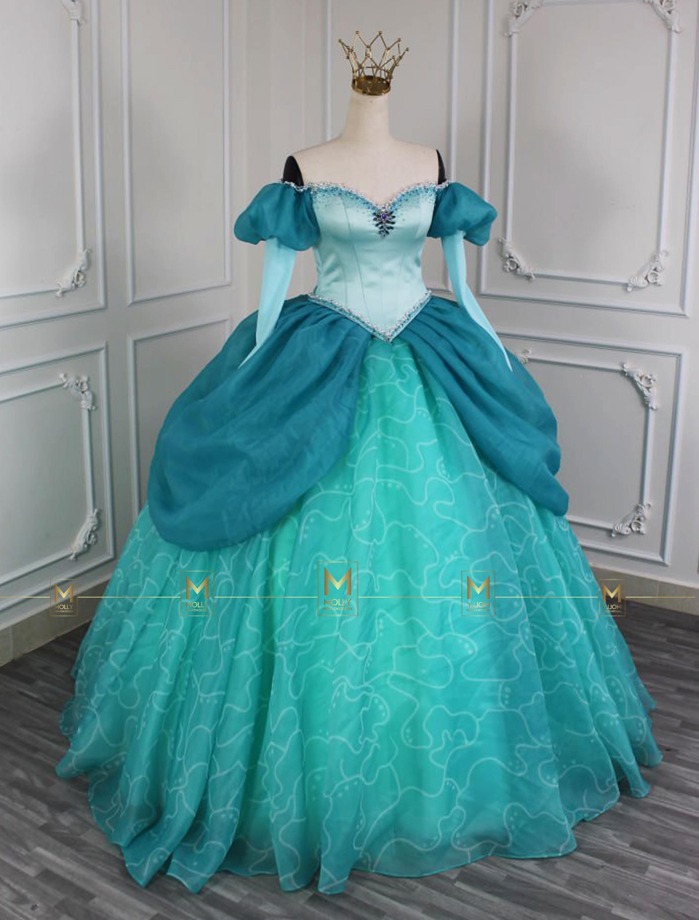 The Ariel Princess Blue Color Version Design by Mollynguyendesign -  Handbeads - Etsy