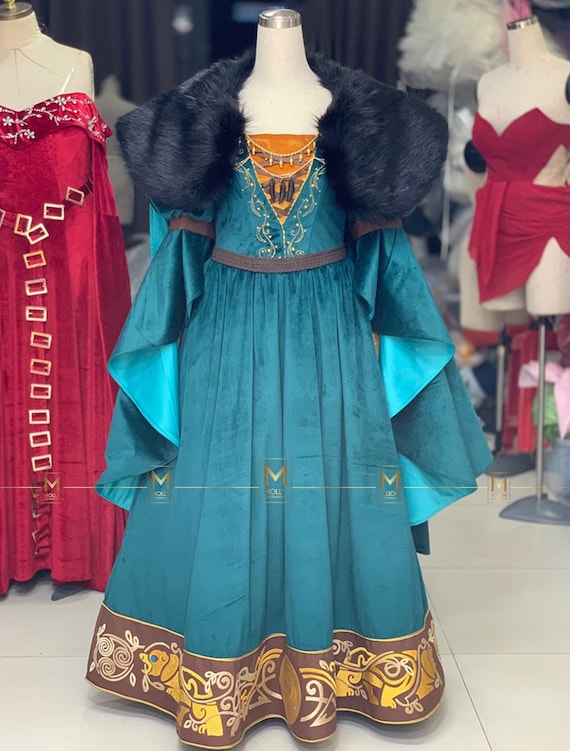 The Merida Costume for Adult Princesses Cosplay Etsy UK