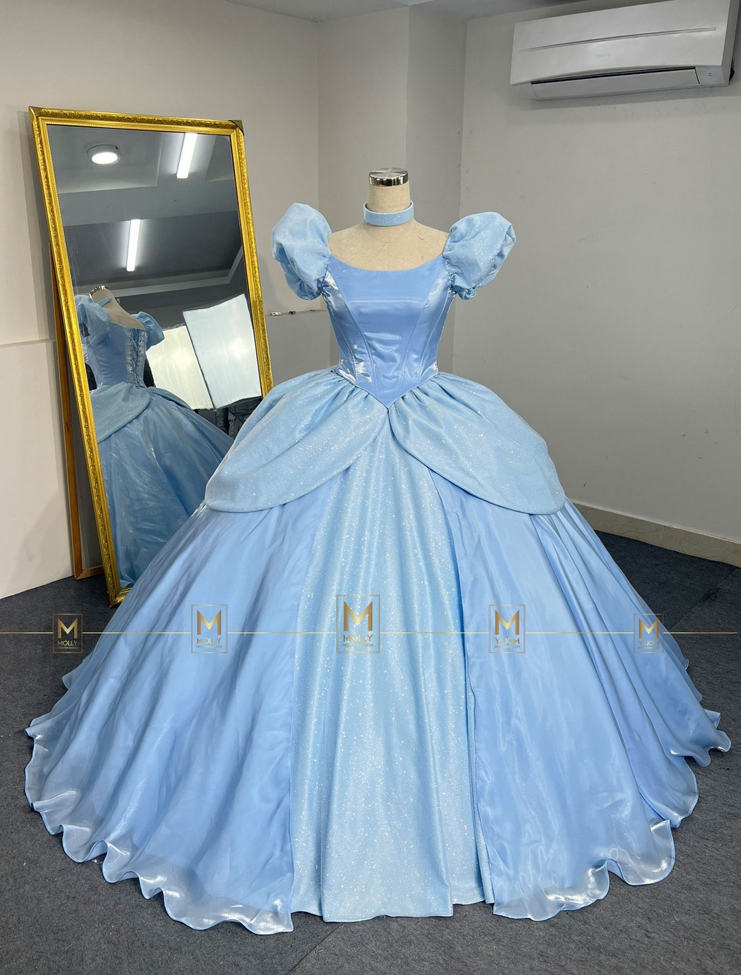 Blue Cinderella Dress Disney Princess Inspired Princess Cosplay Etsy Blue Cinderella Dress Disney Princess Inspired Princess Cosplay Etsy