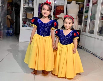 Belle Winter Kids Costume Dress, Belle Kids Cosplay Dress, Disney Inspired  Costume Children