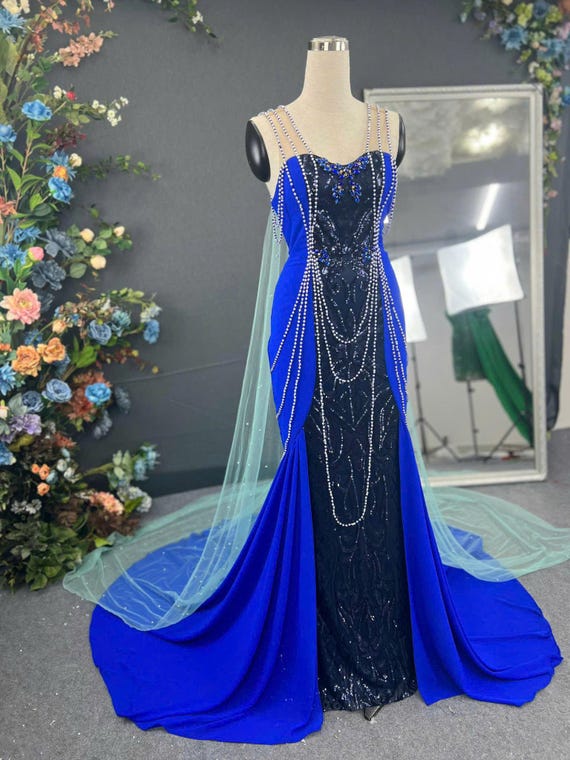 Blue Anastasia Broaway Costume Inspiration - Blue Anastasia Dress - Etsy